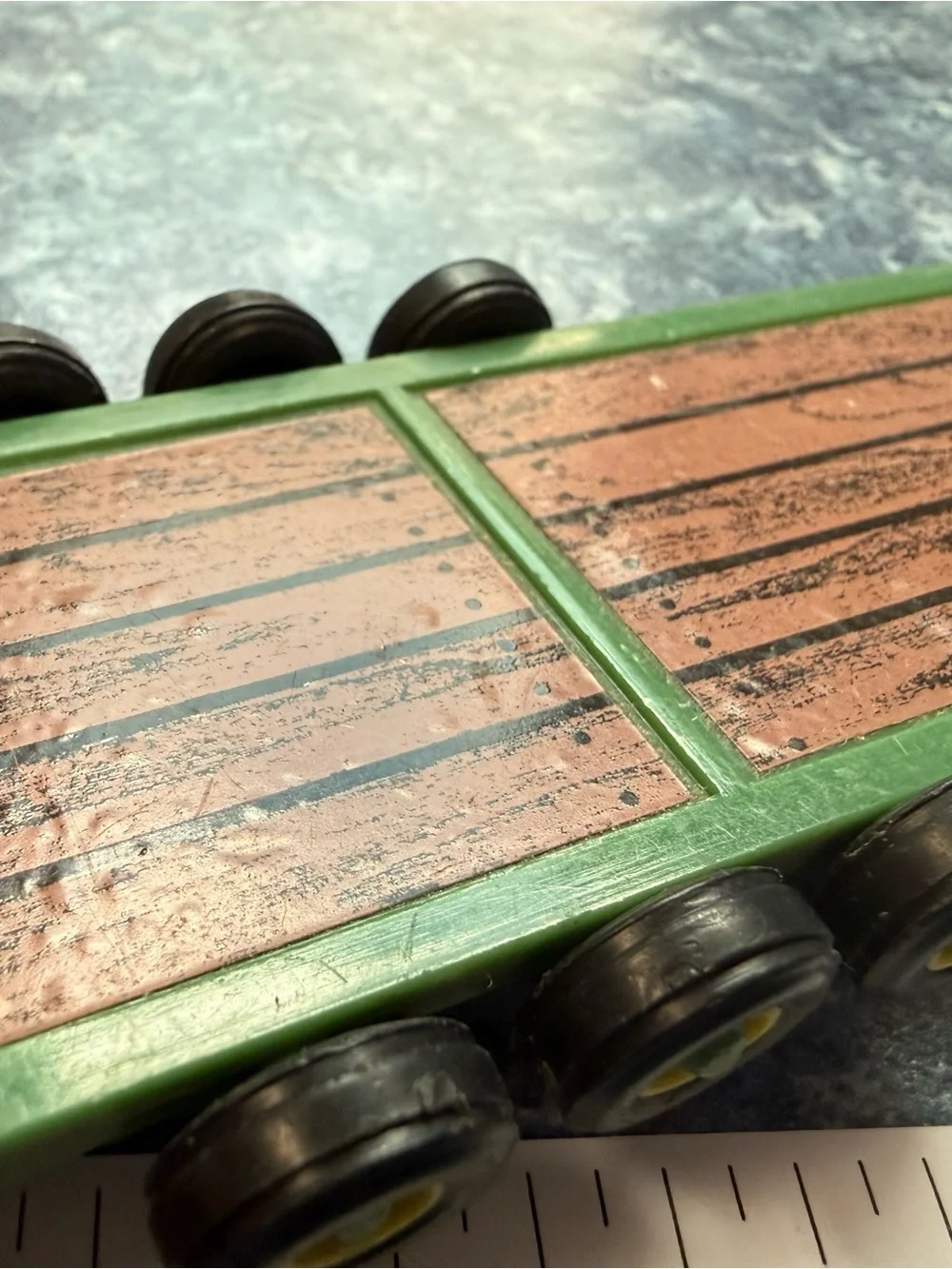 Green and Brown Kids Toy Trailer Pair by